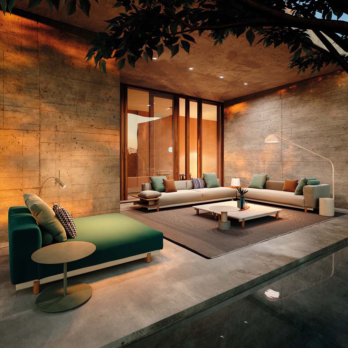 Molo Double Chaise Lounge - Kettal - Image 2